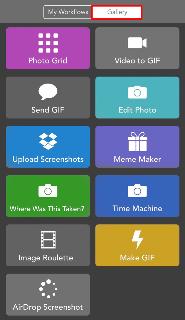 Workflow Gallery